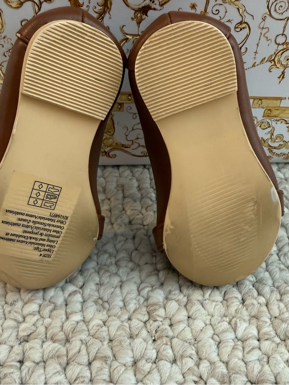 Janie and Jack Bridle Bit Ballet Flat Mary Jane’s Size 4c - Picture 4 of 8